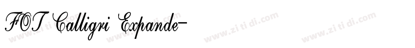 FOT Calligri Expande字体转换